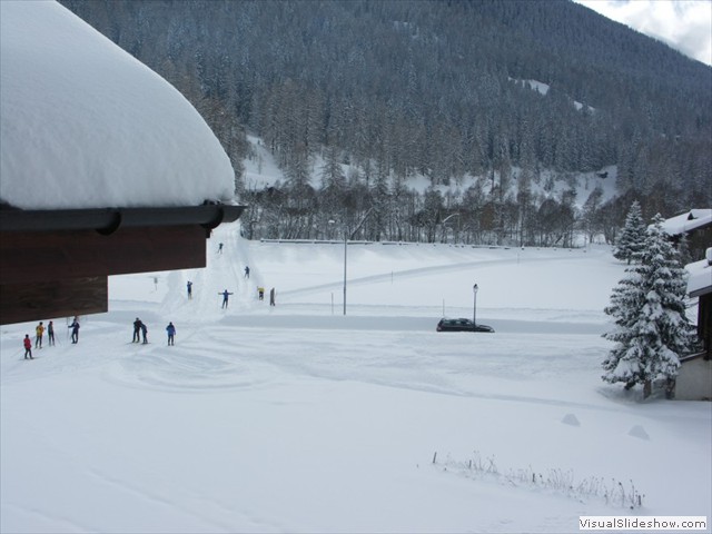 Blick auf die Loipe